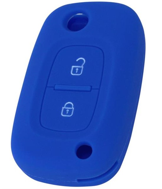 KONTAK ANAHTAR KUMANDA KORUYUCU KILIF SILIKON MAVI RENAULT CLIO - MEGANE - KANGOO - MODUS
