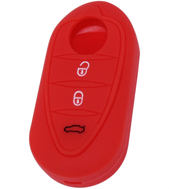KONTAK ANAHTAR KUMANDA KORUYUCU KILIF SILIKON KIRMIZI ALFA ROMEO GIULIETTA - MITO