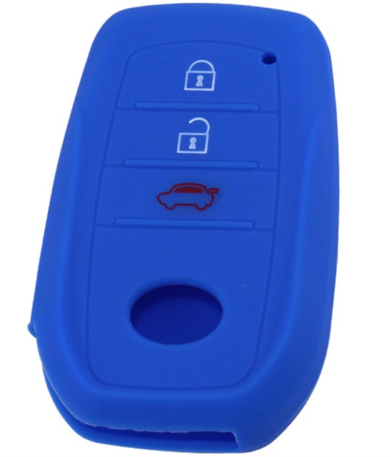 KONTAK ANAHTAR KUMANDA KORUYUCU KILIF SILIKON MAVI TOYOTA COROLLA - HILUX
