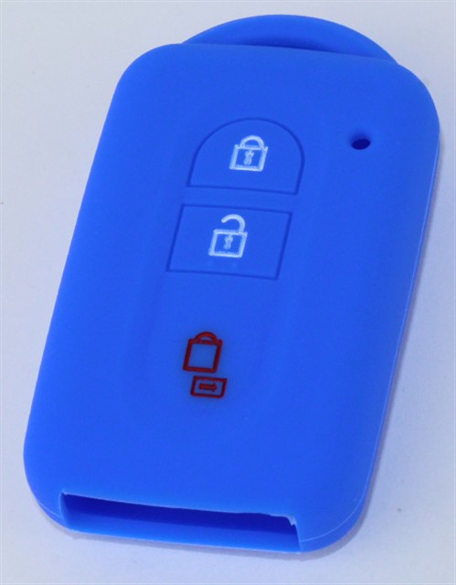 KONTAK ANAHTAR KUMANDA KORUYUCU KILIF SILIKON MAVI NISSAN QASHQAI - MICRA - JUKE - X TRAIL NAVARA - NOTE - TIIDA