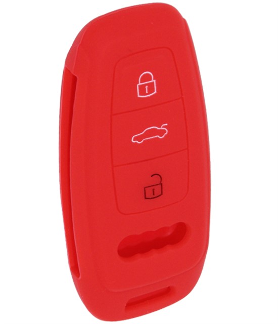 KONTAK ANAHTAR KUMANDA KORUYUCU KILIF SILIKON KIRMIZI AUDI A1 - A3 - A4 - A5 - A6 - A7 - A8 - Q3 - Q5 - Q7 S4 - S5 - S7 - S8 - R8 - TT