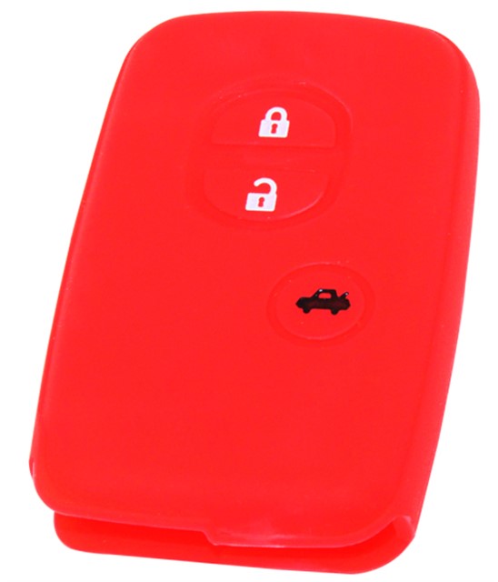 KONTAK ANAHTAR KUMANDA KORUYUCU KILIF SILIKON KIRMIZI TOYOTA SMART