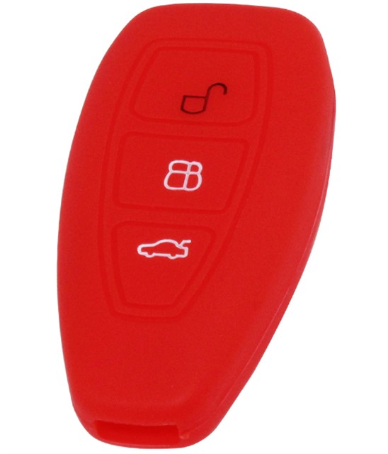 KONTAK ANAHTAR KUMANDA KORUYUCU KILIF SILIKON KIRMIZI FORD KUGA - FIESTA - MONDEO - C - MAX