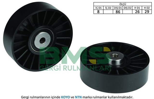 ALTERNATOR GERGI RULMANI LAGUNA 2.0 16V 95 - 01 - SAFRANE II 2.0 16V 95 - 01 - VOLVO S70 2.0 - 2.3 - 2.5