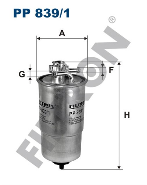 YAKIT FILTRESI [DIZEL] GOLF4 - BORA - LT35 - A3 - TOLEDO - PASSAT 1Z - AGR - AHF - ALH - ANJ - AVR - AVF 1.9 - 2.5 TDI 97 - 