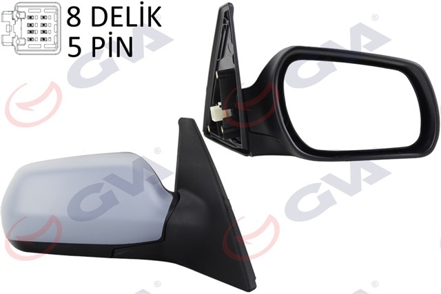 DIS DIKIZ AYNASI SAG MAZDA 3 03 ELEKTRIKLI ISITMALI ASTARLI KONVEKS 5 FIS VM - 324EHPR