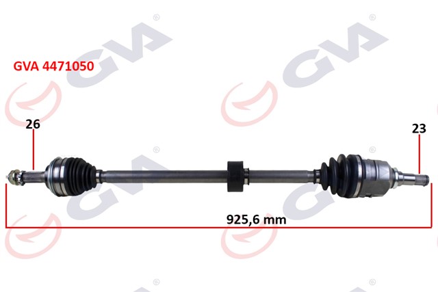 KOMPLE AKS SAG COROLLA E10 1.6I 92 - 97 925.6MM