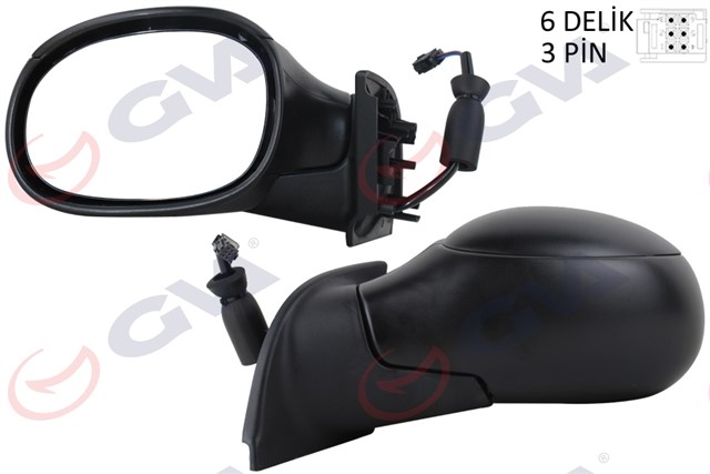 DIS DIKIZ AYNASI SOL C3 02 ELEKTRIKLI ISITMALI KONVEKS 3 FIS VM - 501EL