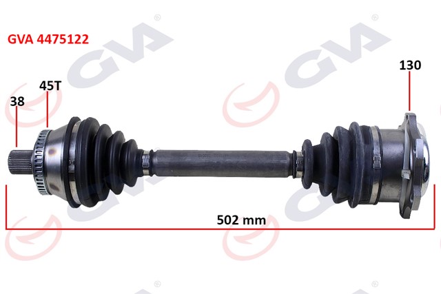 KOMPLE AKS SAG PASSAT IV 3B2 - 3B5 1.9 TDI 96 - 00 ABS LI 45DIS 502MM