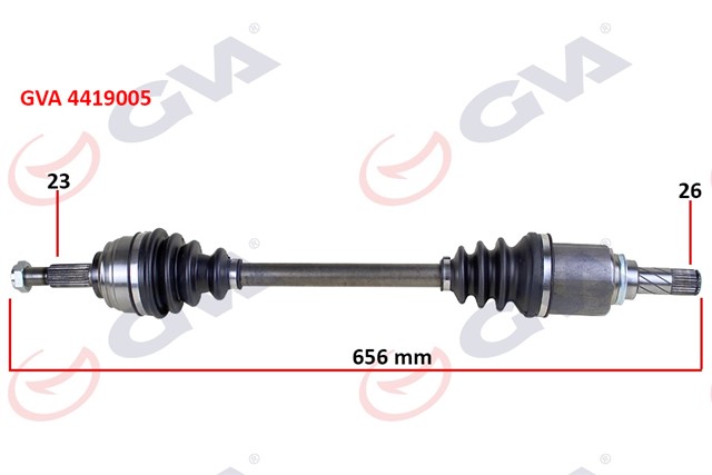 KOMPLE AKS SOL DACIA SANDERO STEPWAY II 12 - 1.5DCI 656MM
