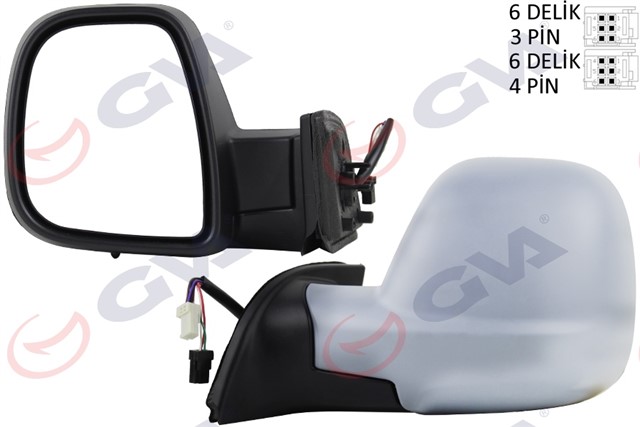 DIS DIKIZ AYNASI ELEKTRIKLI KATLANIR SOL PARTNER - BERLINGO 13 - ASTARLI KONVEKS CAM VM - 8118EBPL