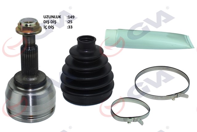 AKS KAFASI DIS ON MEGANE 3 - FLUENCE 1.5 DCI 6/5 VITES 09 - 25X33X52.7 148MM