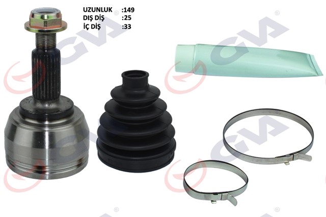 AKS KAFASI DIS ON RENAULT FLUENCE 09 - MEGANE IV 1.5 DCI 6 VITES 25X33X52.7 148MM