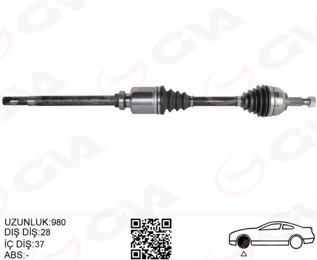 KOMPLE AKS SAG ON FIAT SCUDO 270 2.0 MJT 07 - 