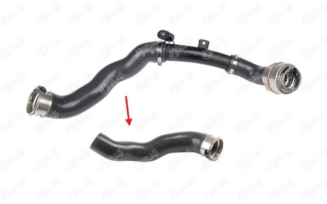 TURBO HORTUMU PLASTIK BORU HARIC OK ILE GOSTERILEN BUYUK HORTUM DACIA DOKKER MPV KE 1.3 TCE 130 KENE 19