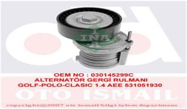 V KAYIS GERGISI KOMPLE POLO - GOLF4 - BORA - CORDOBA - FABIA AEE - ALM - AFH - AHW - BBY - BKY - BBZ - BCB 1.6 - 1.4 16V 94 - 