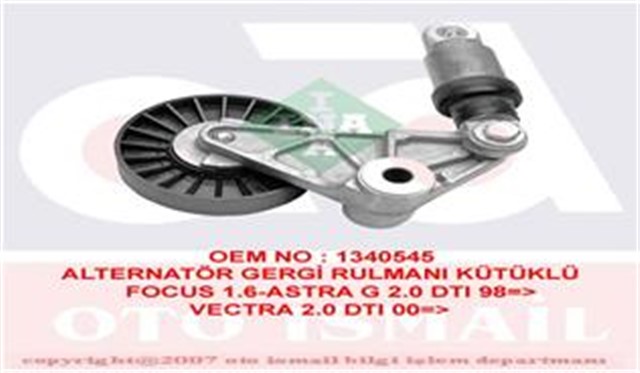 ALTERNATOR GERGI RULMANI KUTUKLU ASTRA F - G 2.0DTI - VECRTA B - C2.0DTI - 2.2DCI - ZAFIRA - SIGNUM - OMEGA B