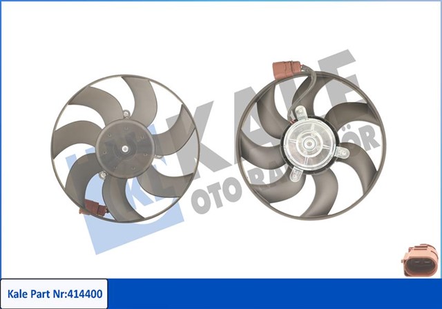 FAN MOTORU SAG KUCUK 293MM GOLF5 - GOLF6 - JETTA - A3 - LEON - CADDY - LEON 04 - 13