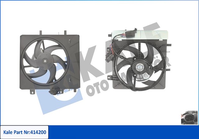 FAN MOTORU DAVLUMBAZLI 207 06 1007 05 C2 03 C3 02 1.4 - 1.4 16V - 1.6 16V 250W - 335MM
