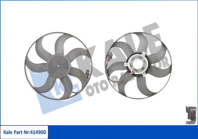 FAN MOTORU PERVANELI POLO - CORDOBA 02 - 09 IBIZA IV - V - FABIA 99 - 08 1.2 - 1.4 16V - 1.6 16V 250 - 80W 394MM