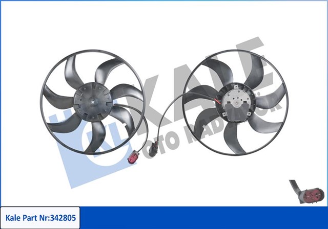 FAN MOTORU PERVANELI SEAT LEON - SKODA OCTAVIA III - VW GOLF VII 445MM - 370W DAVLUMBAZ YOK