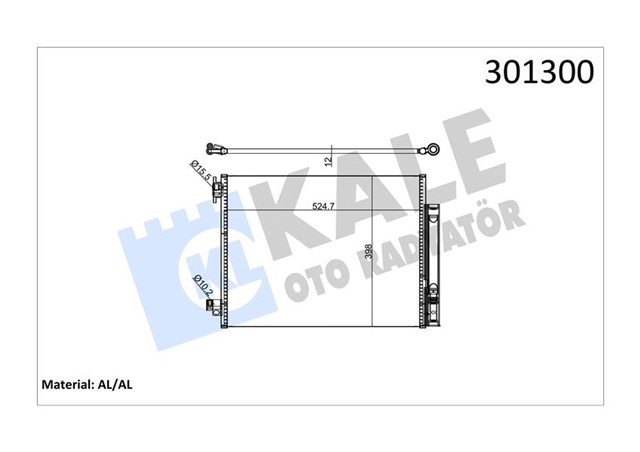 KLIMA KONDENSERI CLIO IV - CAPTUR - LOGAN II - LODGY - SANDRO II 1.5DCI - 0.9TCE - 1.2TCE MICRA V K14 1.0 16