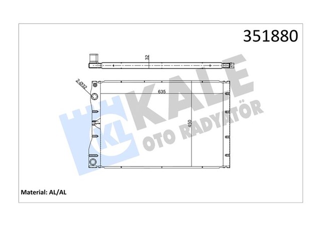 RADYATOR AL/PL/BRZ AVANTIME - ESPACE III2.2 DCI 00
