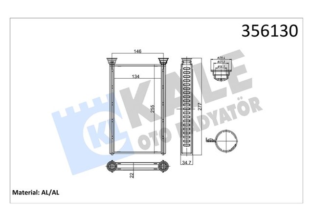 KALORIFER RADYATORU BMW N13 N20 N26 N47 B37 B38 B47 B48 B58 F20 F22 F30 F32 F34 F36
