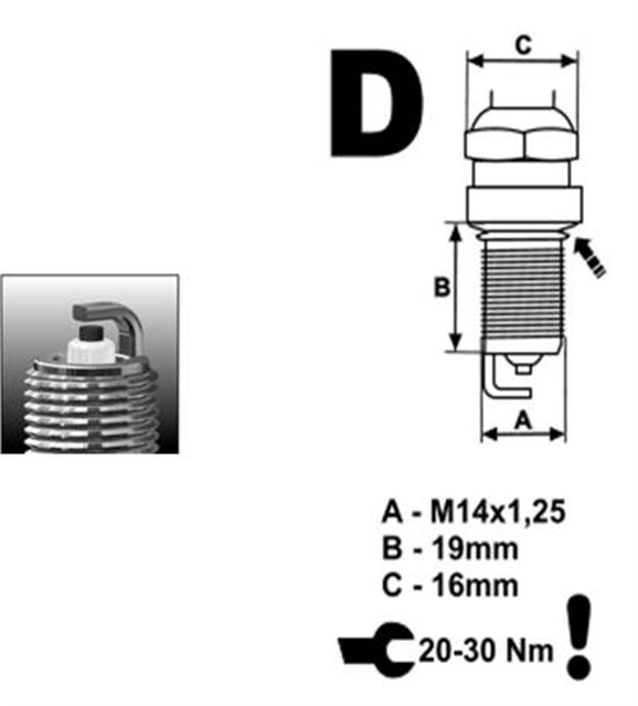 BUJI FR8DCX ACCENT 1.3 - 1.5 - ERA 1.4 - ATOS - ELANTRA 1.3 - 1.5 - 1.6