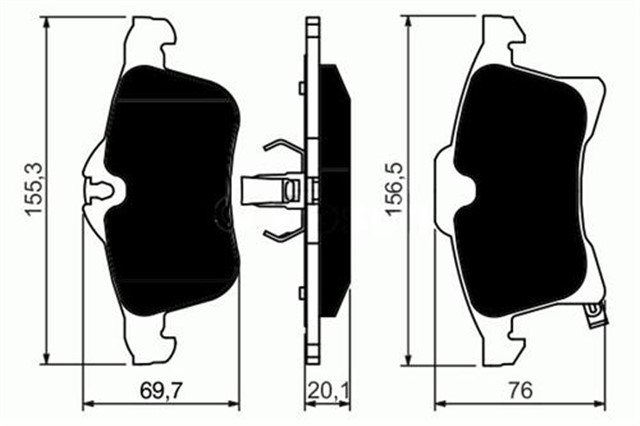 ON BALATA ASTRA H 04 MERIVA 03 ZAFIRA 05 CORSA C D 03 COMBO 04