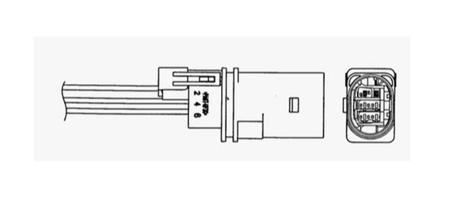 OKSIJEN SENSORU LZA15 - A2 FIAT 500 - DOBLO - FIORINO - GRANDE PUNTO 1.3DMTJ - FORD KA 1.3TDCI 610MM