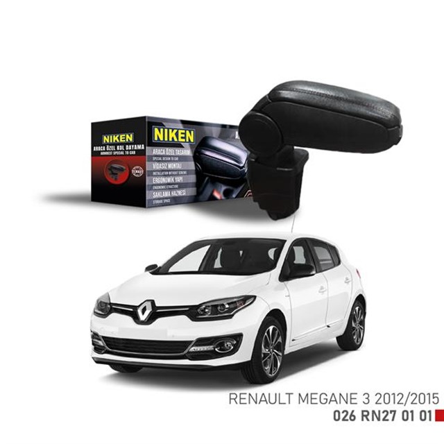 ARACA OZEL KOL DAYAMA SIYAH RENAULT MEGANE III 12 - 15