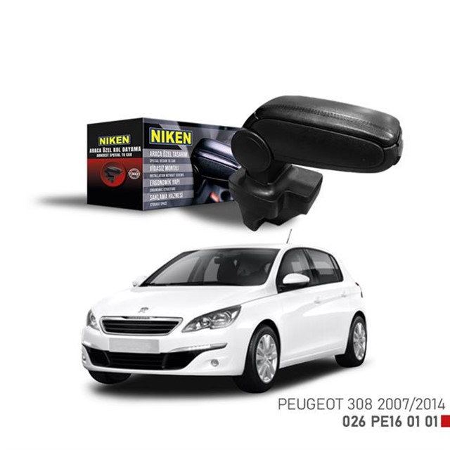 ARACA OZEL KOL DAYAMA SIYAH PEUGEOT 308 07 - 13