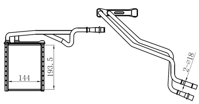 KALORIFER RADYATORU COURIER 14 1.5 - 1.6 TDCI