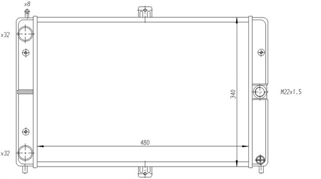 RADYATOR ALUMINYUM LADA SAMARA