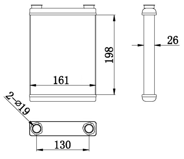 KALORIFER RADYATORU MGN III - FLUENCE 198X165X26