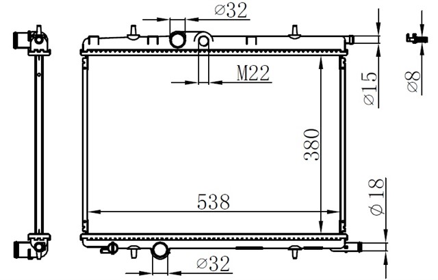 SU RADYATORU KLIMALI 206 - 307 - C4 - PARTNER - 2 - BERLINGO - 2 - XSARA - 2 99 - 
