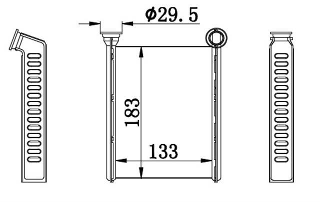 KALORIFER RADYATORU CLIO IV - LOGAN II 13 130X185X26
