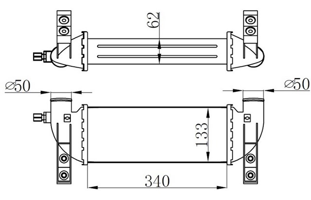 TURBO INTERCOOLER RADYATORU CONNECT 1.8TDCI 02 06