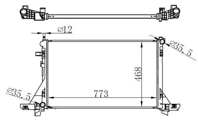 RADYATOR MASTER III - MOVANO B 2.3DCI - CDTI 10 KLIMALI 773X469X26 MM