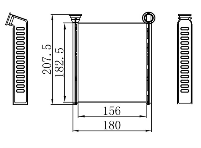 KALORIFER RADYATORU GOLF VI - JETTA IV - 1.2TSI - 1.4TSI - 1.6 - 2.0TDI 155X185X26
