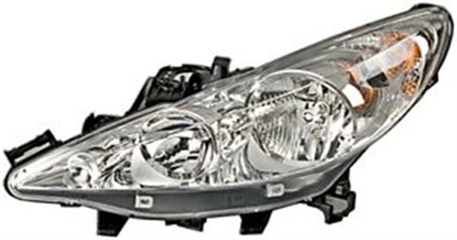 SAG FAR BEYAZ PEUGEOT P207 07 15 ELEKTRIKLI H7 H1 MOTORLU