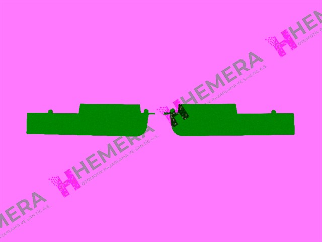 BRAKET SPOYLER BAGL. TAMPON ON SET RENAULT MEGANE IV 2016 - 2019