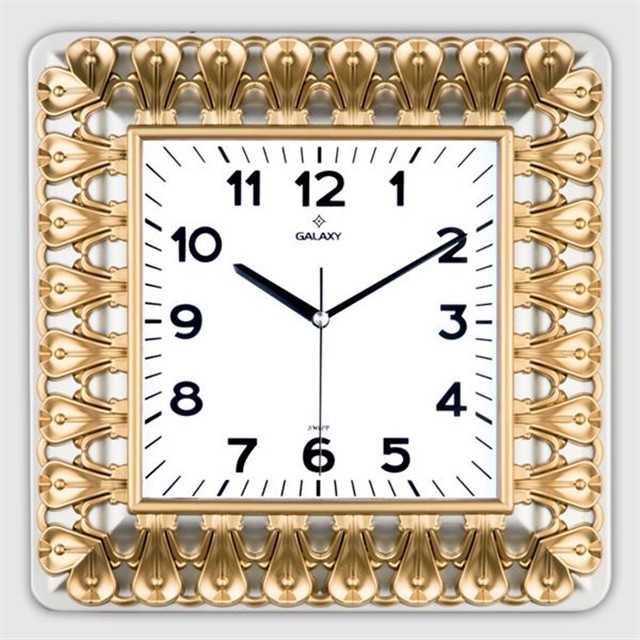 DUVAR SAATI CAP: 35CMX30 AKRILIK BOYALI ABS CERCEVE MINERAL CAM SESSIZ AKAR MAKINE