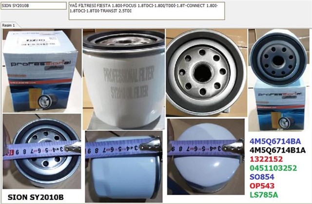 YAG FILTRESI CONNECT - M12 - M15 - T12 - T15 98 - 
