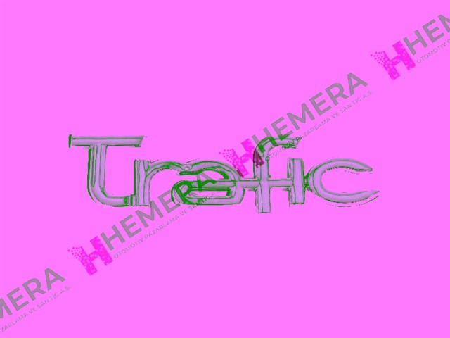 AMBLEM ARKA YAZI TRAFIK RENAULT TRAFIC II 2005 - 2012