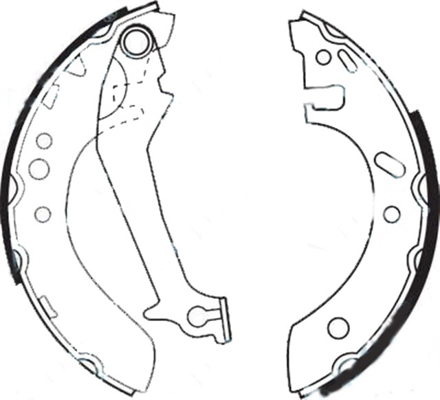 ARKA PABUC BALATA ESCORT V/VI 1.4 1.6 1.8D ABS SIZ 95 FIESTA 1.3 1.4 1C8D 203X38 GS8608