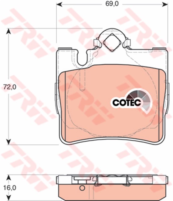 FREN BALATASI ARKA MERCEDES S - CLASS W220 C215