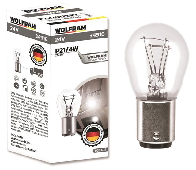 AMPUL 24 P21/4W 21/4 BAZ15D 1016 AMPUL YAN TIRNAK MAN STOP - SINYAL VE PARK SERISI