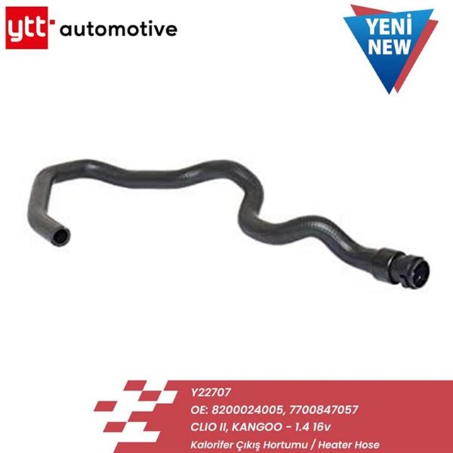 KALORIFER CIKIS HORTUMU CLIO II - KANGOO 97 - 12